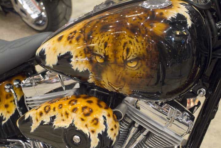 airbrushing used on motocycle