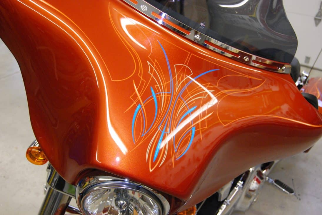 pintspriting used on the front